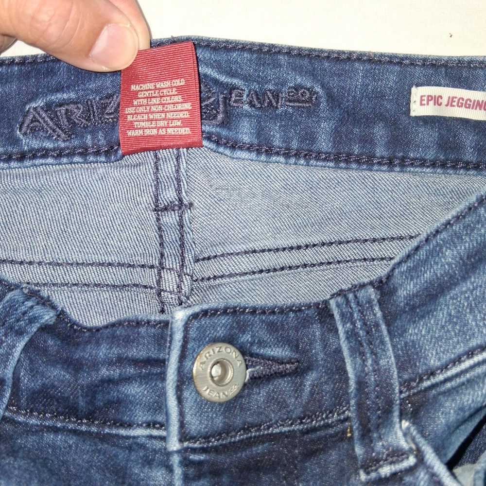 Arizona Jean Co Epic Jeggings Dark Wash Denim Women's‎ Jeans - Picture 5 of 5